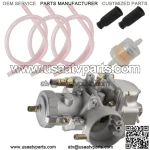 Carburetor Replaces Mikuni VM32 Round Slide VM Series Cable Choke