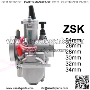 Motorcycle modified carburetor competitive Keihin PWK 24 26 28 30 32 34MM 2T 4T KR150