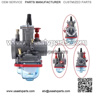 Motorcycle PWK 21 24 26 28 30 32 34MM transparent blue oil pan high speed adjustable carburetor
