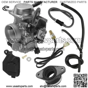 Carburetor w/Intake Manifold Boot for Honda Fourtrax Rancher 350 04-2006