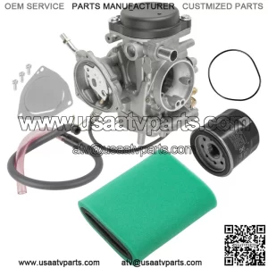 Carburetor Air & Oil Filter For Yamaha Kodiak 450 YFM450KP YFM450KD Hunter 18-21