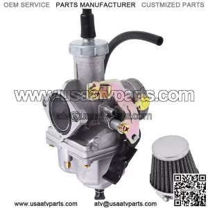 Carburetor W/ Air Filter For Honda ATV ATC200S Sportrax 250 TRX250EX Carb