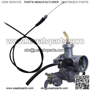 Carb Carburetor&Throttle Cable For Honda ATV ATC 90 110 125 TRX125 C02220 -