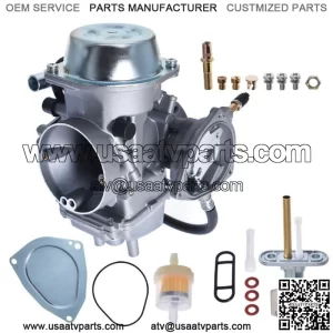 Carburetor W/Fuel Gas Petcock Valve For 2002-2008 Yamaha Grizzly 660