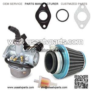 ATV Carburetor PZ19 with Fuel Filter and 35mm Air Filter for 50cc 70cc 80cc 90cc 110cc 125cc ATV Dirt Pit Bike Honda CRF