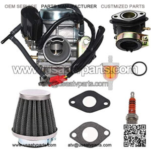 GY6 150cc Carburetor for GY6 4 Stroke Engines 125cc 150cc ATV Go Karts Scooter Mopeds QMJ/QMI157 QMJ/QMI152 / 24mm PD24J Carb