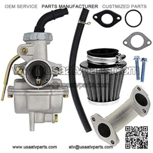 PZ20 Carburetor with Air Filter For Kazuma Baja50cc 70cc 90cc 110cc 125cc 110B NST Quad 4 stroke ATV 4 wheeler Go Dirt Bike,For Honda CRF50F XL75 CRF80F XR50R 20mm Carburetor