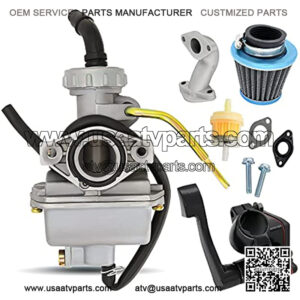 PZ20 Carburetor Compatible for kazuma baja 50cc 70cc 90cc 110cc 125cc Filter Gaskets 110 Atv Carburetor Quad 4 Stroke ATV Go Kart Pit Dirt