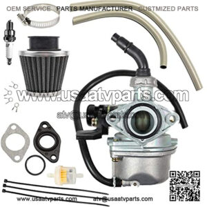 PZ19 Carburetor Carb Hand Choke Cable with 35mm Air Filter Fuel Filter for 50cc 70cc 90cc 110cc 125cc ATV Dirt Pit Bike Go Kart 4 Wheeler Honda CRF