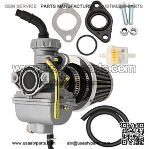 PZ20 Carburetor for Kazuma Baja 50cc 70cc 90cc 110cc 125cc 110B NST Quad 4 stroke ATV 4 wheeler Go kart Dirt Bike Honda CRF50F XL75 CRF80F XR50R & Air Fuel Filter PZ20 Carburetor