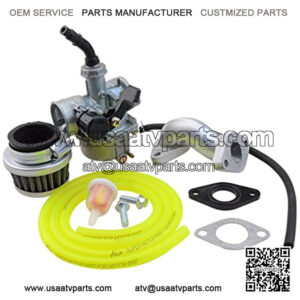 PZ19 Carburetor with Air Filter Carburetor Rebuild Kit Replacement for XR/CRF 50cc 70cc 90cc 110cc 125cc Moped ATV Baja Kazuma Yelow