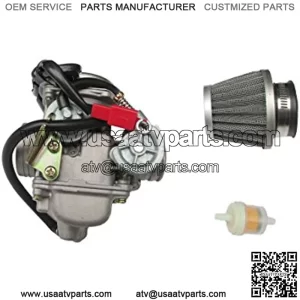 PERFORMANCE CARBURETOR W/FILTER FOR GY6 150CC LANCE TANK BMX ZNEN PD24J CARB CHOKE