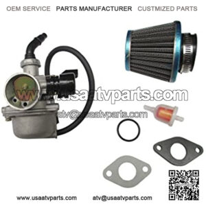 PZ19 19mm Carburetor with 35mm Air Filter Gasket Fuel Filter Cable Choke for 50cc 70cc 90cc 110cc 125cc ATV Quad Go-kart