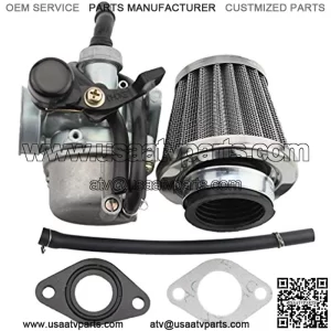 PZ19 Carburetor with Air Filter Replacement for Kazuma XR/CRF 50cc 70cc 90cc 110cc 125cc Dirt Pit Bike Go Kart 4 Wheeler