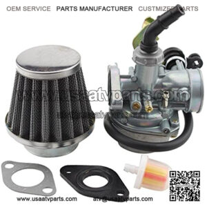 PZ19 Carburetor with Air Filter Cable Choke for 50cc 70cc 90cc 110cc 125cc ATV Quad Go-kart