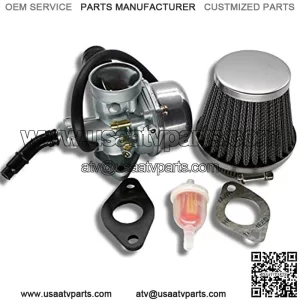 PZ19 Carburetor with Air Filter for Kazuma Baja Polaris Honda XR/CRF 50cc 70cc 90cc 110cc 125cc Dirt Pit Bike Go Kart