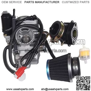 Intake manifold Fuel Air filter Carburetor For GY6 150cc Kazuma Baja Eagle Go Kart