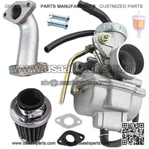PZ20 Carburetor Carb for Kazuma Baja 50cc 70cc 90cc 110cc 125cc TaoTao 110B NST SunL Quad 4 stroke ATV 4 wheeler Go kart Dirt Bike Honda CRF50F XL75 CRF80F XR50R with Air Fuel Filter