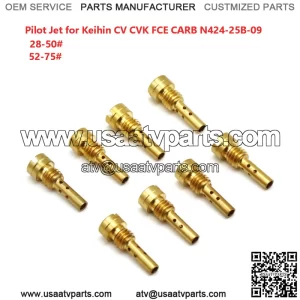 10pcs Pilot Jet Idle Jet Keihin CV CVK FCR N424-25B Carburetor 28-75