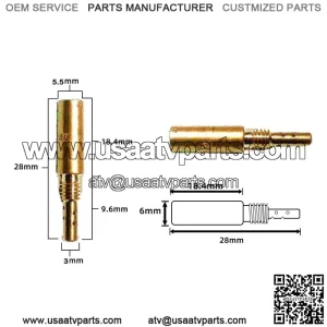 Keihin N424-22 Pilot Jet 34-38mm Sub Injector Main Idling Measuring Hole CVK PE