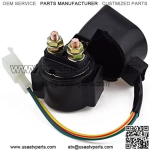 Starter Solenoid Relay for Coolster 125cc 3125B 3125R 3125 70cc 110cc 150cc 250cc TaoTao Roketa Sunl Baja Kazuma Sunl Meerkat 50cc Falcon kinroad ATV Auad Hammerhead Twister Howhit 150cc Go Kart