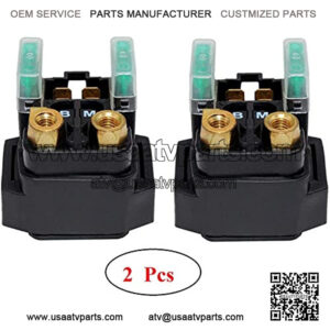 Starter Solenoid Relay for Yamaha ATV Starter Solenoid for YFM 350 400 450 660 - Raptor Grizzly Kodiak Wolverine Big Bear -for Yamaha 2003 2004 2005 2006 2007 2008 (2 Pack) by Lucky Seven