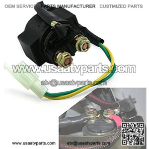 Starter Solenoid Relay For Chinese 4-Stroke GY6 Engine 50cc 70cc 90cc 110cc 125cc ATV Pit Dirt Bike Gokart TaoTao Coolster Roketa Sunl Buyang Kazuma Powersports Starters