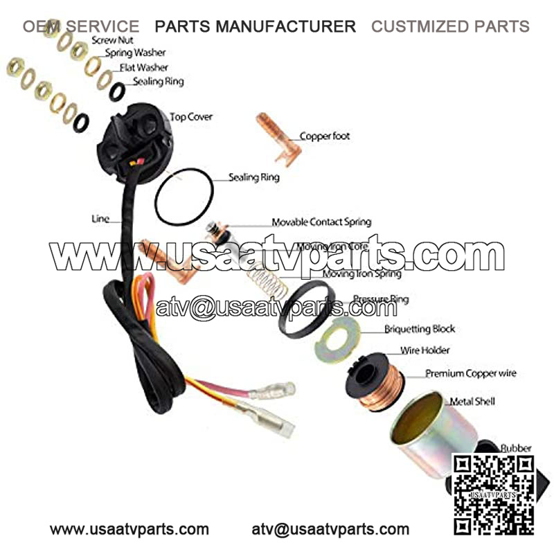 H35-S01 Premium Starter Solenoid Relay Replacement for Honda TRX250 TRX 250TE 250TM Fourtrax Recon ATV 1997-2020 - Image 3