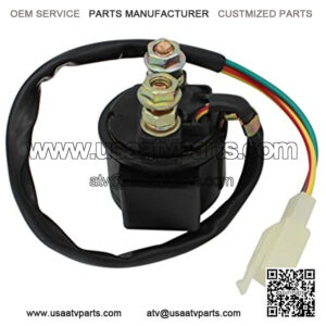 Motorcycle Parts Starter Solenoid Relay for 4-Stroke GY6 Engine 50cc 150cc 200cc 250cc ATV Dirt Bikes Scooters Go Kart Dne Buggys Quad 4 Wheelers Pit Bike Moped Roketa SSR Tao tao Sunl Coolster
