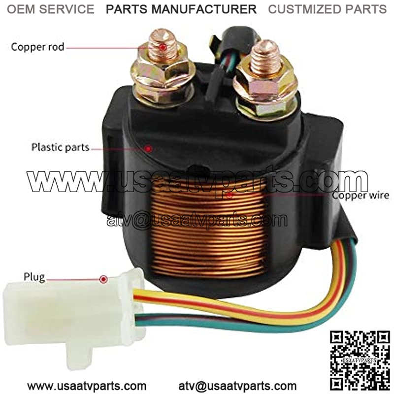 Starter Solenoid Relay for Honda TRX125 FOURTRAX 1985 1986 TRX250 FOURTRAX 1985 1986 1987 - Image 2