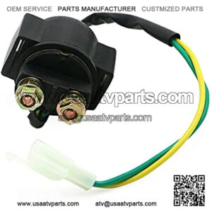 Starter Solenoid Relay For 4-Stroke GY6 Engine 50cc 70cc 90cc 110cc 125cc ATV Pit Dirt Bike Gokart TaoTao Coolster Roketa Sunl Buyang Kazuma Powersports Starters