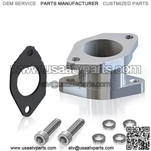 IM3-MA1 CNC 6061-T6 Aluminum Carburetor Intake Manifold Boot Joint Replacement for Yamaha Warrior 350 YFM350 87-04 ATV Quad 4Wheeler
