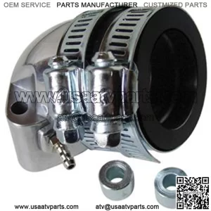 Intake Manifold, NCY 28mm Chrome for 125cc - 150cc GY6 Scooters, ATVs, Go Karts