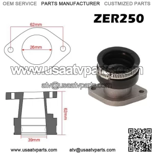 Suitable for Yamaha YFM250 Tracker 250 carburetor interface glue interface intake manifold