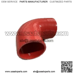 2.75 90 Degree Silicone Hose Red 3 Ply Turbo Coupler Pipe