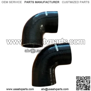 2.25" 90 Degree Silicone Elbow 3 Ply Hose Turbo Coupler Pipe (2 Pack)