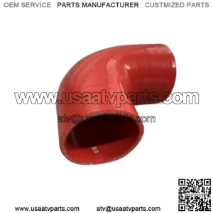 2" To 2.5" 90 Degree Angle Elbow 3Ply Silicone Coupler Turbo Hose RED
