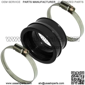 Rubber Carburetor Boot Flange W/Clamps for Can-Am Bombardier Ds 650 2000-2007