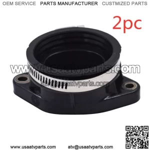 2 Throttle Body Intake Manifold Boot Adapter For Polaris RZR 900 2014-2019