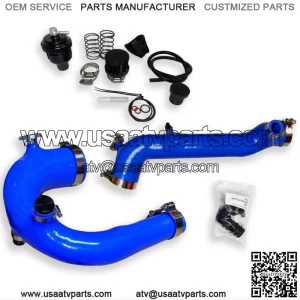 Blue Polaris RZR Turbo R & XP PRO Silicone Charge Tube Kit & Blow Off Valve