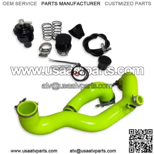 Can Am Maverick X3 Turbo Silicone GREEN Charge Tube Kit 2020+ XRC, XRS, XMR XDS