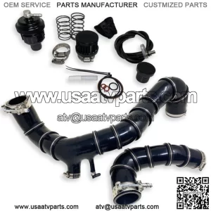 Can Am X3 R Turbo Black REINFORCED Silicone Charge Tubes & BOV 2020-2024