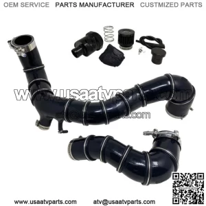 Can Am X3 R Turbo Black REINFORCED Silicone Charge Tubes & BOV 2017-2019