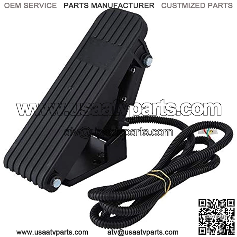 ATV Foot Brake Pedal, Vehicle Accelerator Throttle Speed Control Brake Foot Pedal E-Bike Go Kart