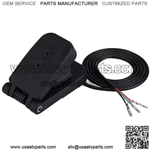 Kuuleyn Foot Brake Pedal, 1pc Black Plastic ATV Foot Accelerator Throttle Speed Control Brake Pedal