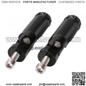 Pedales Soporte de Pata de Motocicleta Reposapis Plegables de Motos De Tierra - Negro 11x4.5x2.2cm Reposapis de motocicleta