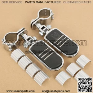 1" 1 1/4" 1 3/8" Adjustable Footpegs Peg Mount Fit For Harley Touring Softail (For: Harley-Davidson)