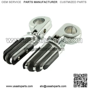 1.25" Highway Bar Pilot Male Footpegs Mount For Harley Touring Road King Chrome (For: Harley-Davidson)