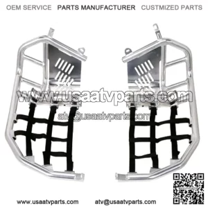 Aluminum Foot Peg Nerf Bars Yamaha 700 700R 2006-2024 Black Webbing (For: More than one vehicle)