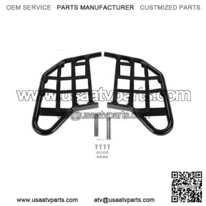 Aluminum Nerf Bars Foot Guard Pegs For Yamaha 700 YFM 700 YFM700 Black (For: More than one vehicle)